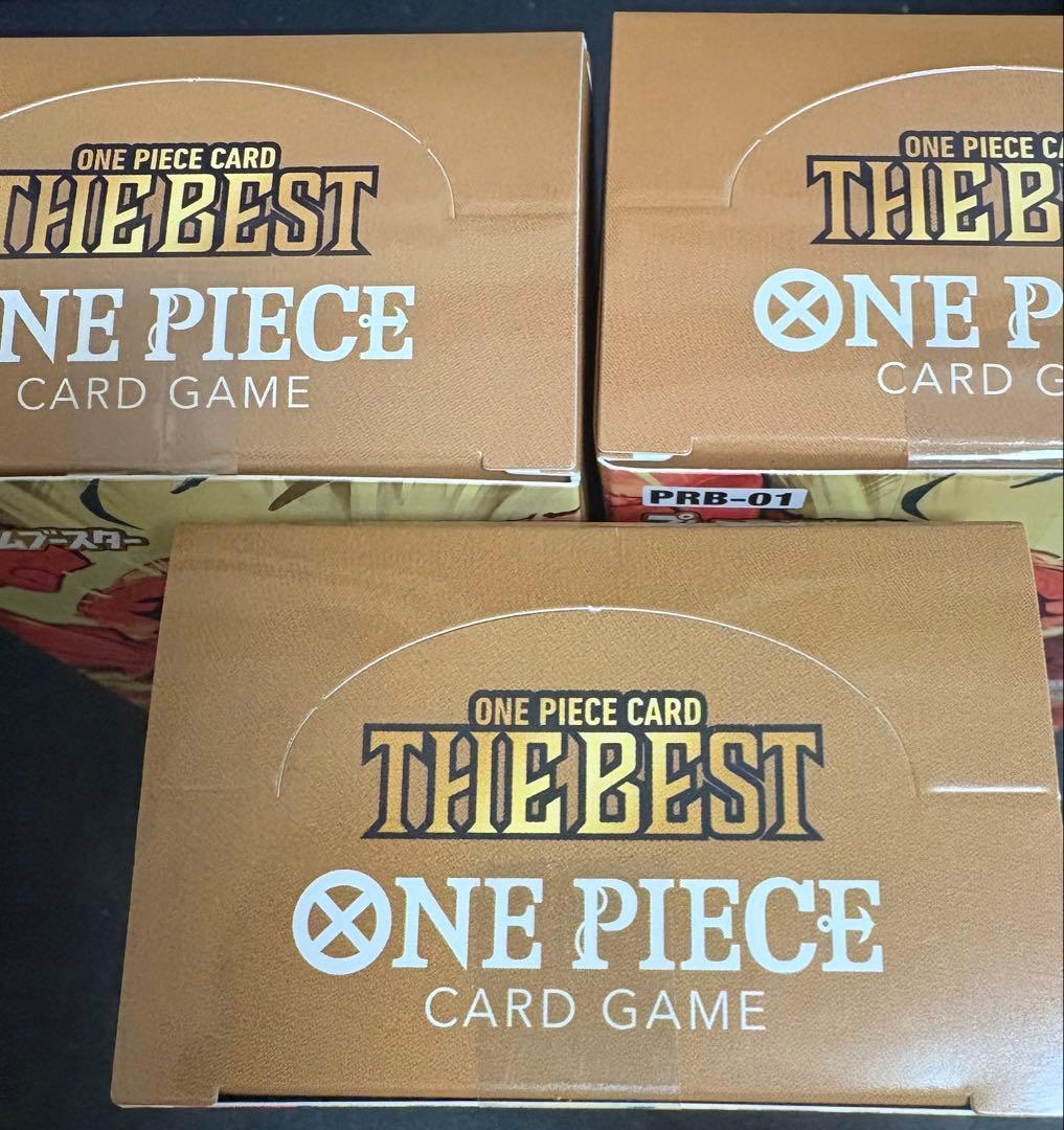 the best 3box テープ付き 未開封 ワンピースカードゲーム