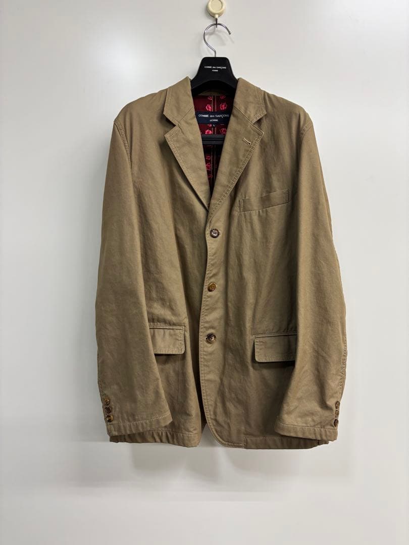COMME des GARÇONS HOMME テーラードジャケット 裏地薔薇柄