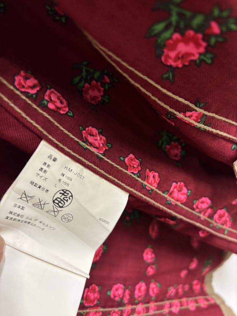 COMME des GARÇONS HOMME テーラードジャケット 裏地薔薇柄