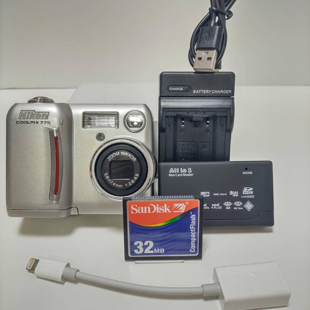 【動作確認済み】ニコン COOLPIX 775 オールドコンデジ デジカメ
