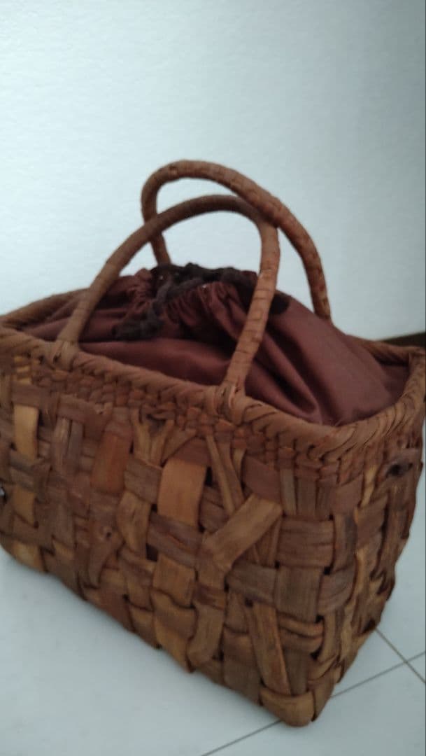 山葡萄ハンドメイド籠バック 新品未使用　物産展購入