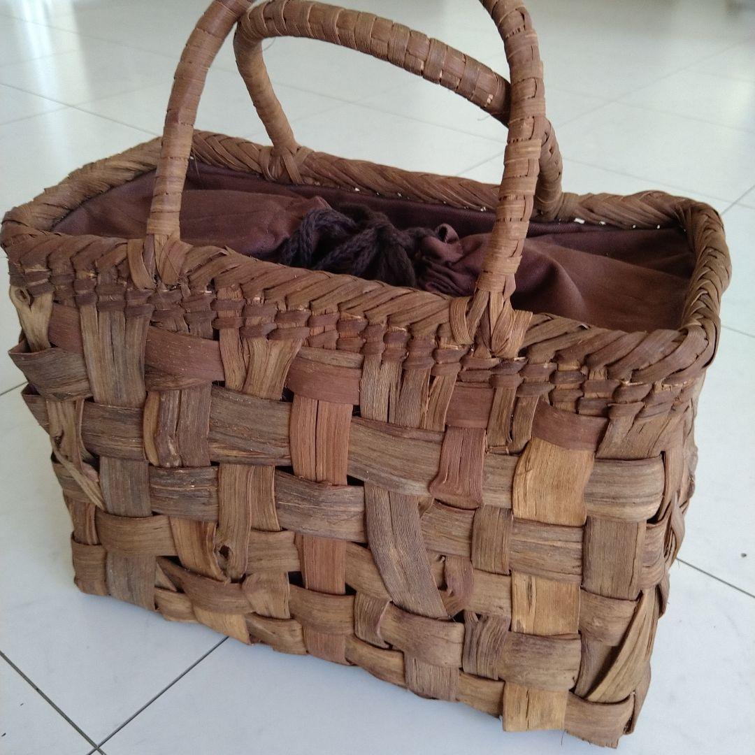 山葡萄ハンドメイド籠バック 新品未使用　物産展購入