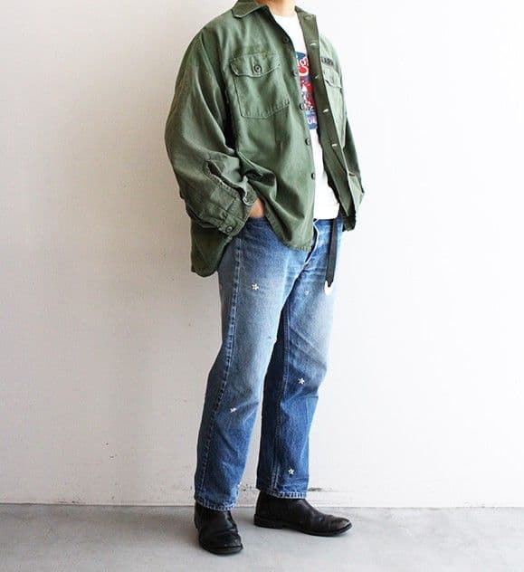 サニーサイドアップ　Remake 8 For 1 Army Shirts　再構築