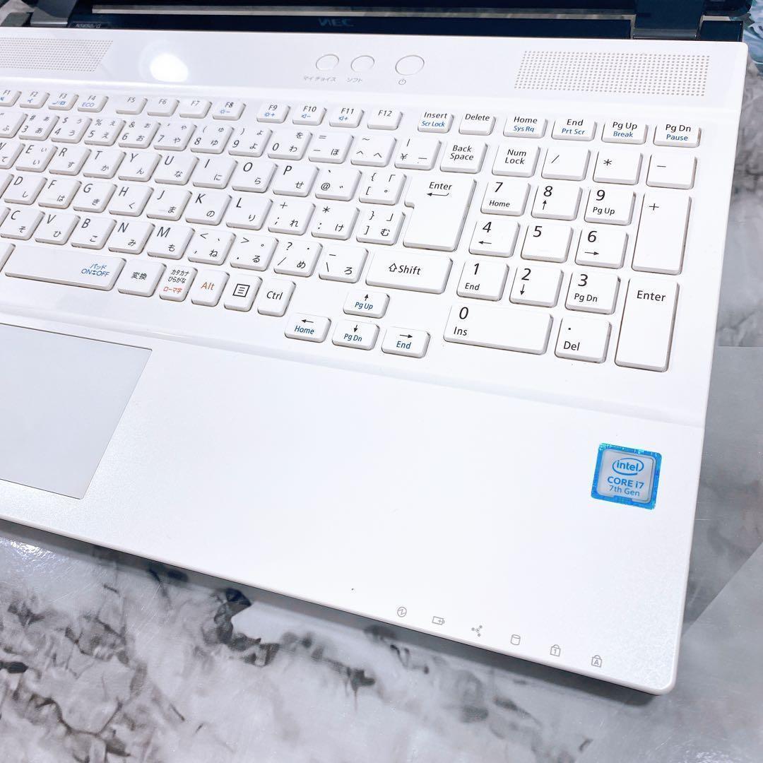 初心者にもおすすめ♪NEC✨i7✨新品SSD搭載✨オフィス付き✨ノートパソコン
