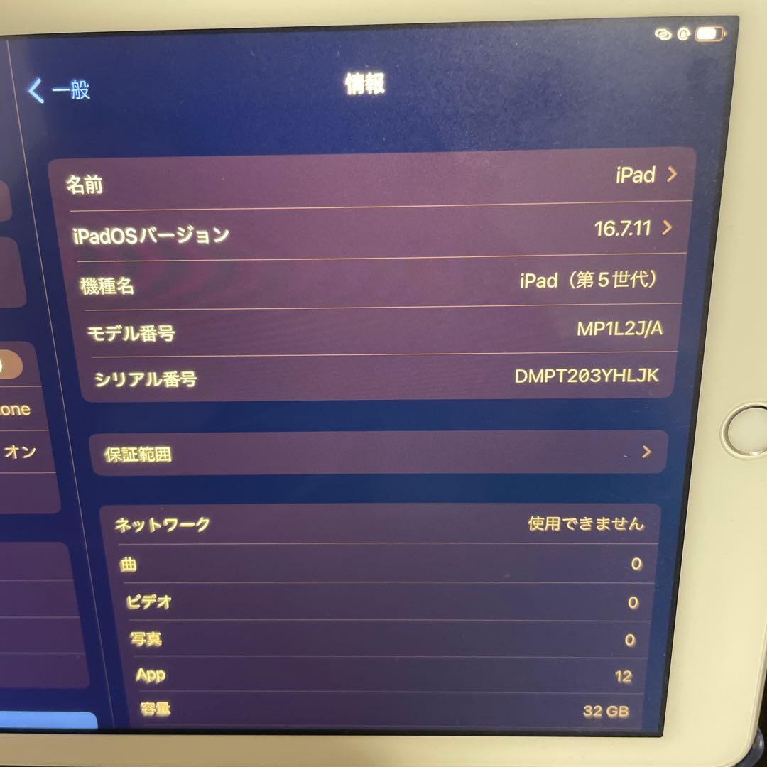 Apple iPad 第5世代　Wi-Fi + Cellularモデル