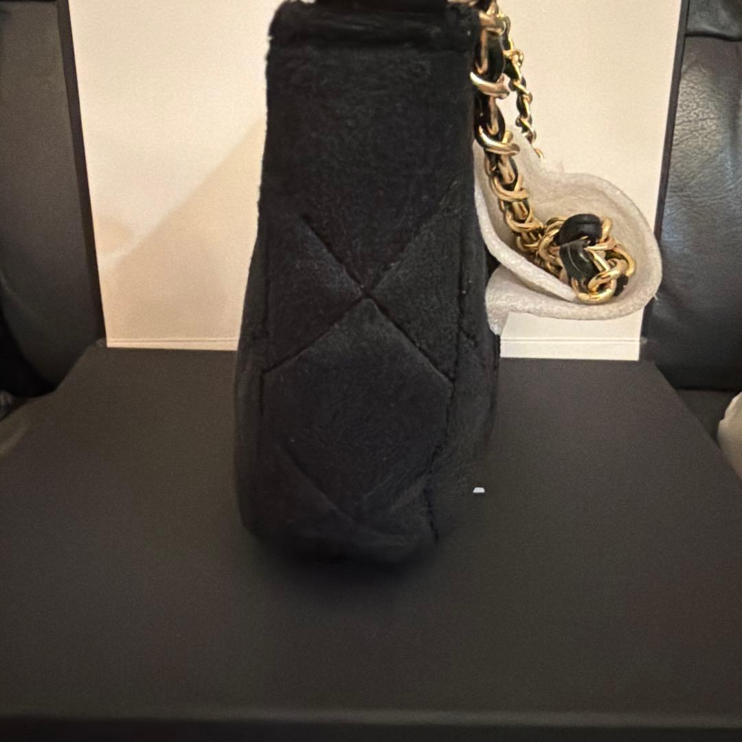 CHANEL シャネル　ベロア　ゴールドチェーン　ポシェット　非売品　ノベルティ