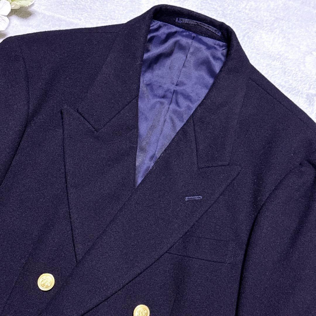 【未使用級】J.PRESS 紺ブレ ダブル 金ボタン 6つボタン メンズ L