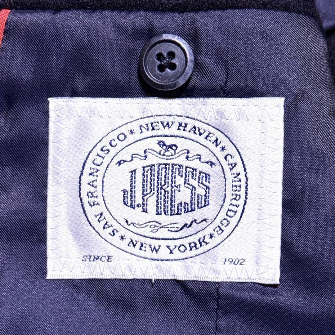 【未使用級】J.PRESS 紺ブレ ダブル 金ボタン 6つボタン メンズ L