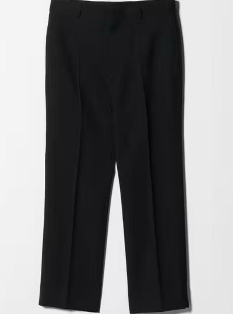 H BEAUTY&YOUTH クリアウール ダブルクロス ノープリーツパンツ