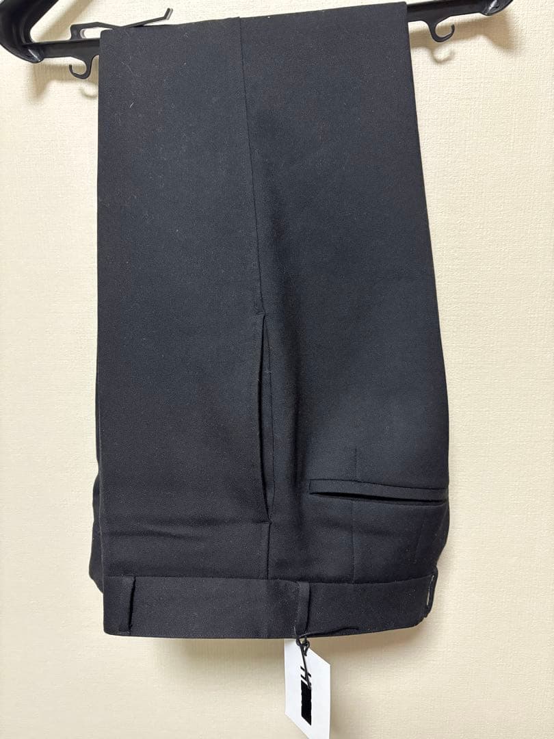 H BEAUTY&YOUTH クリアウール ダブルクロス ノープリーツパンツ