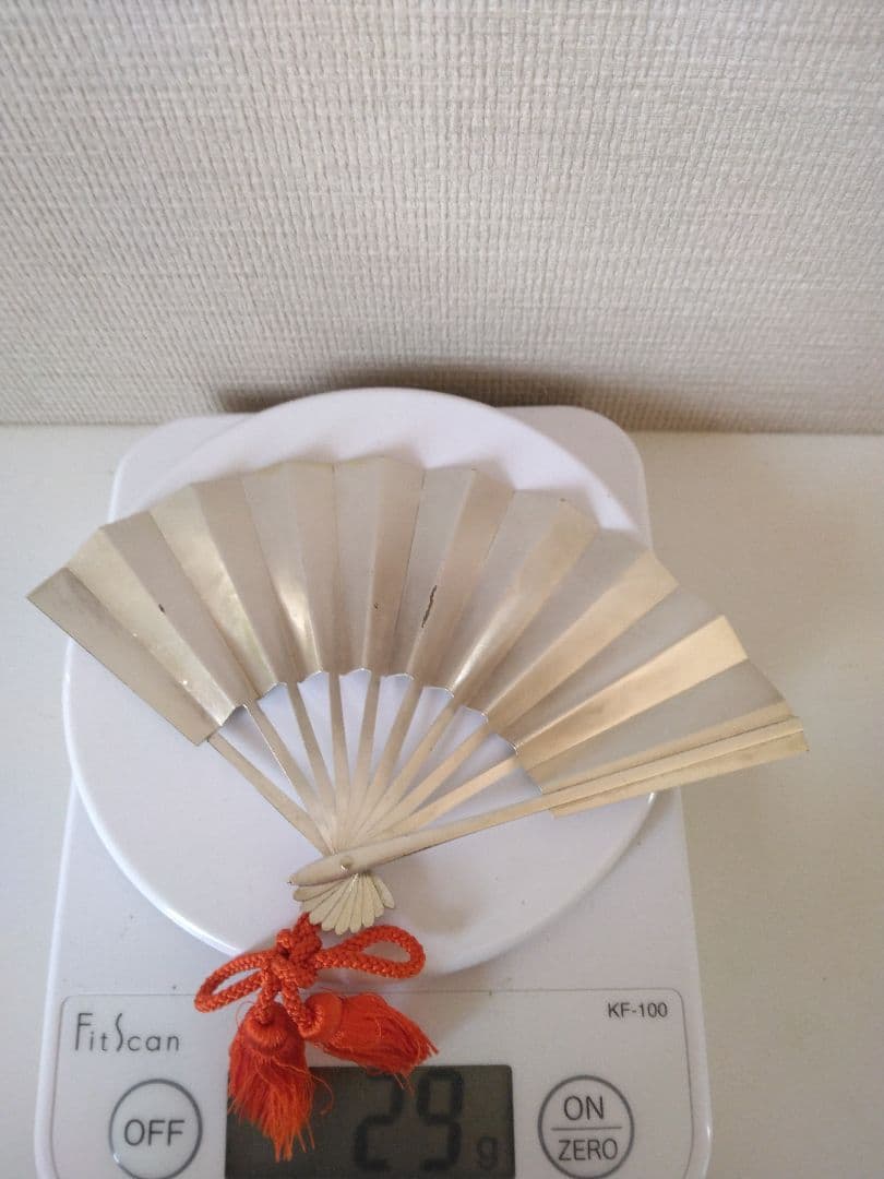 純銀　扇子