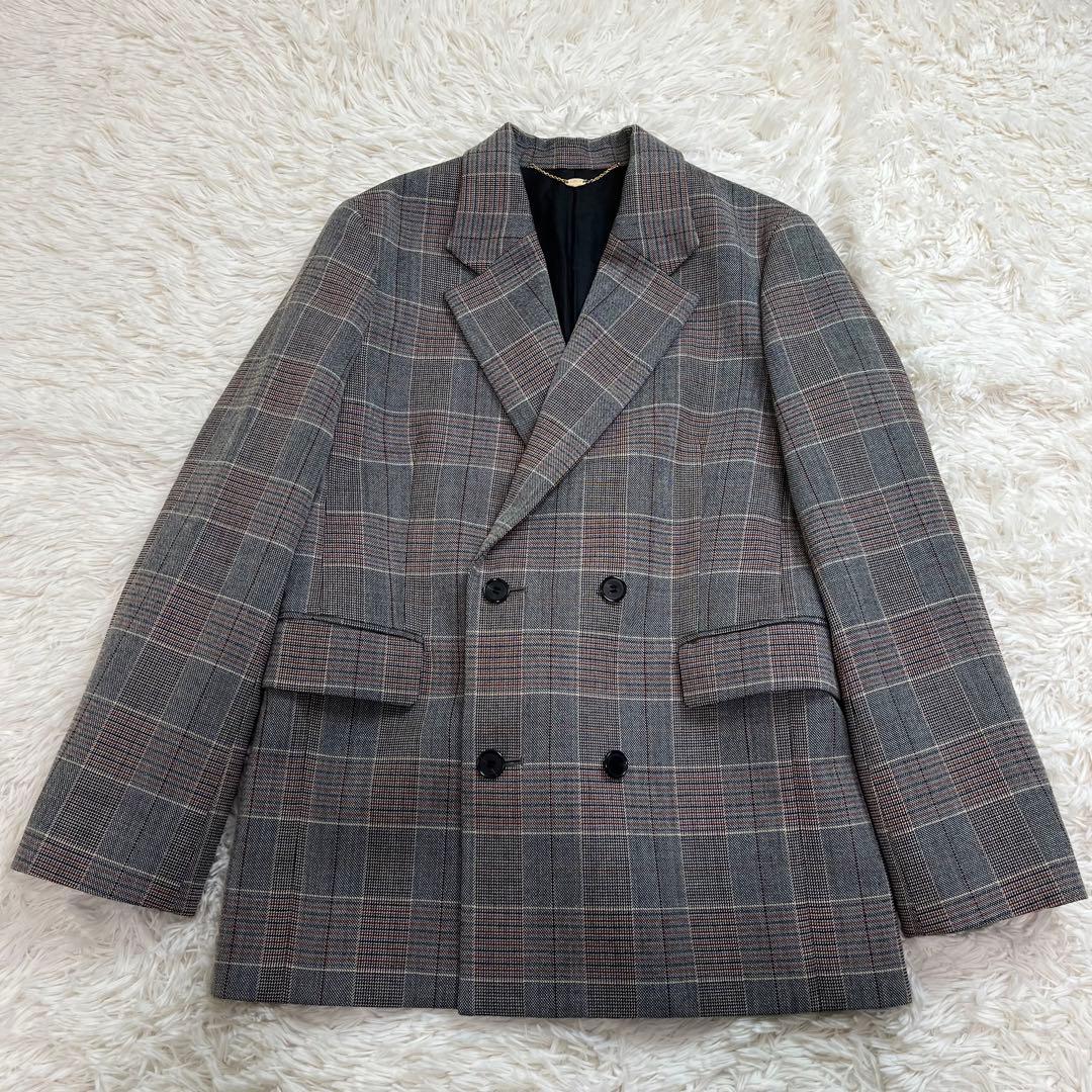 極美品 MACPHEE ダブルブレスト テーラード ジャケット チェック