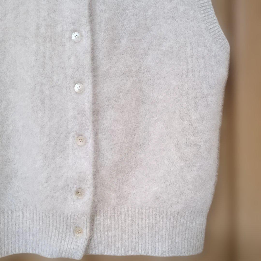 NOBLE ファーニット　フロントボタンベスト