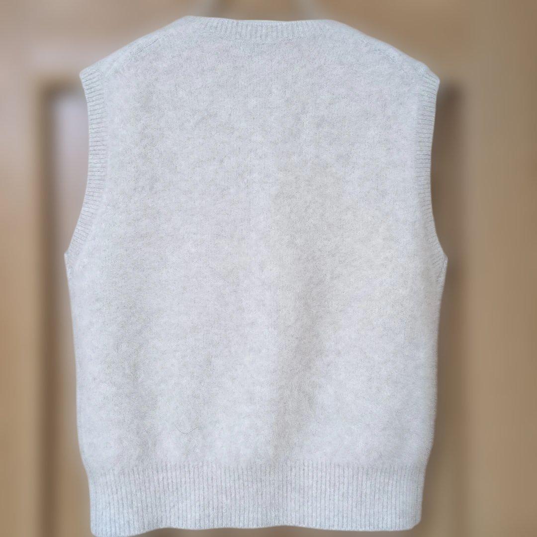 NOBLE ファーニット　フロントボタンベスト