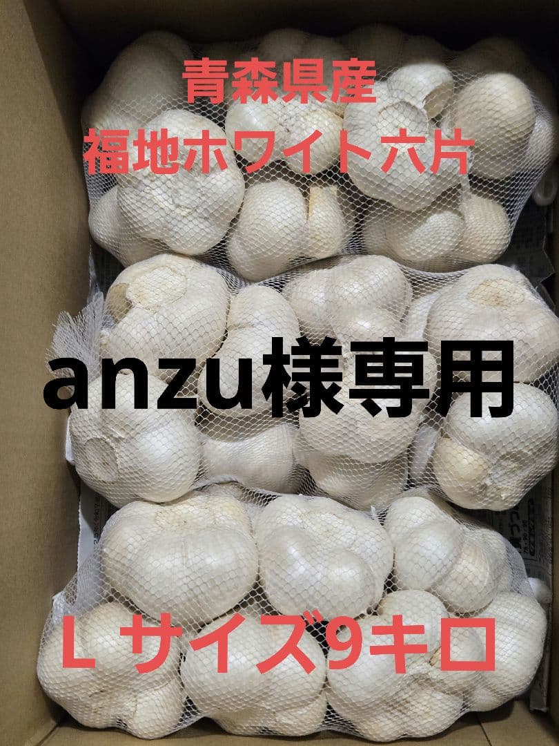 青森県産にんにく　ミネラル Lサイズ 9キロ