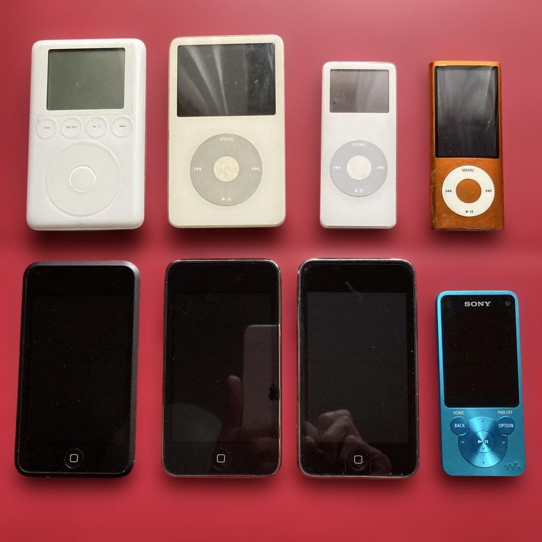 【ジャンク品】iPod×7 ウォークマン×1