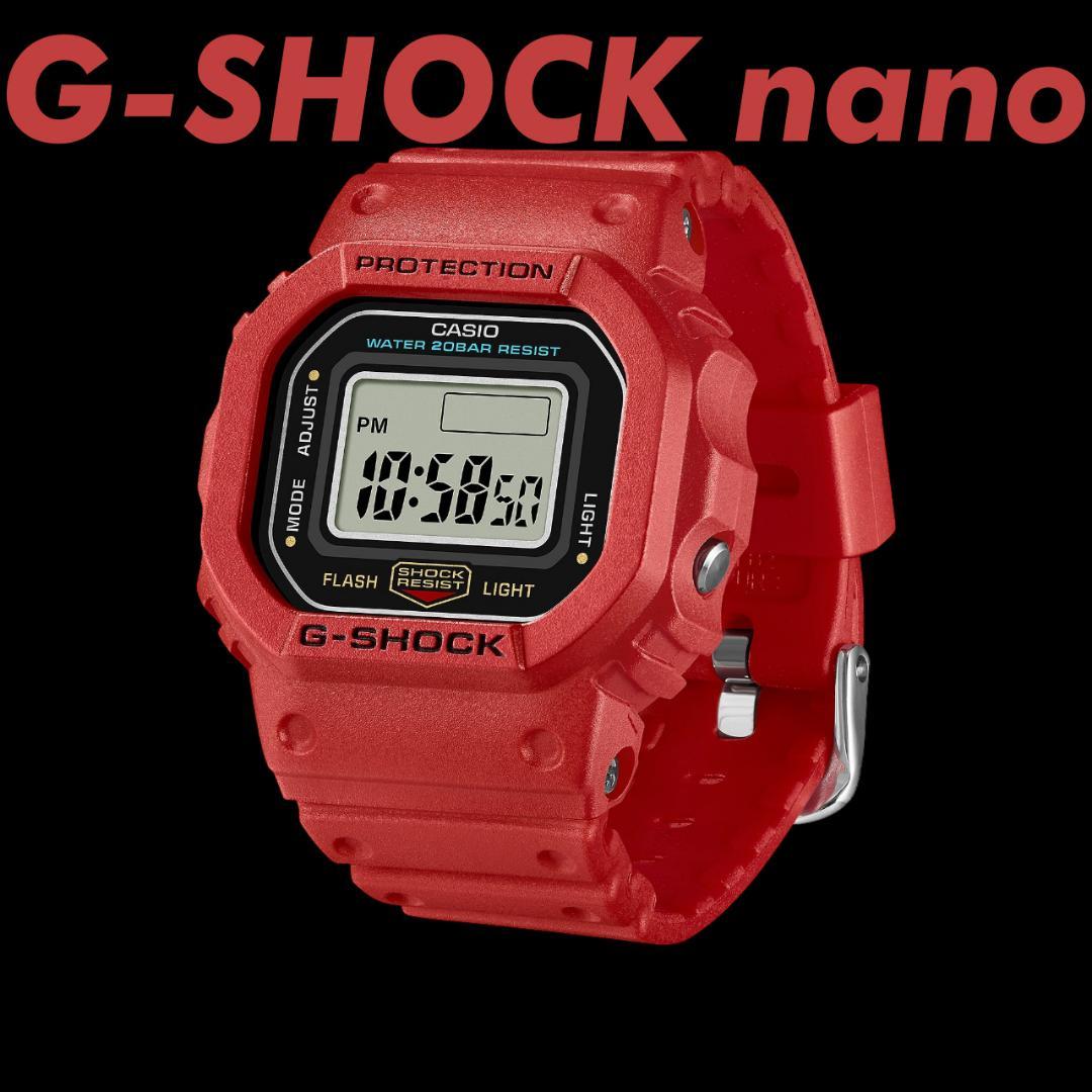 CASIO G-SHOCK nano DWN-5600-4JR レッド 新品