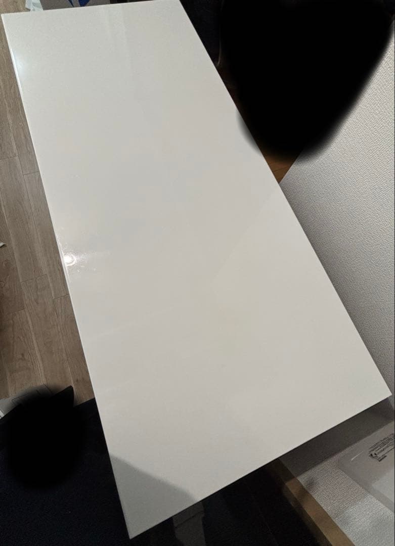 キッチンカウター　キッチンボード 食器棚 4段引き出し付き　ダークブラウン