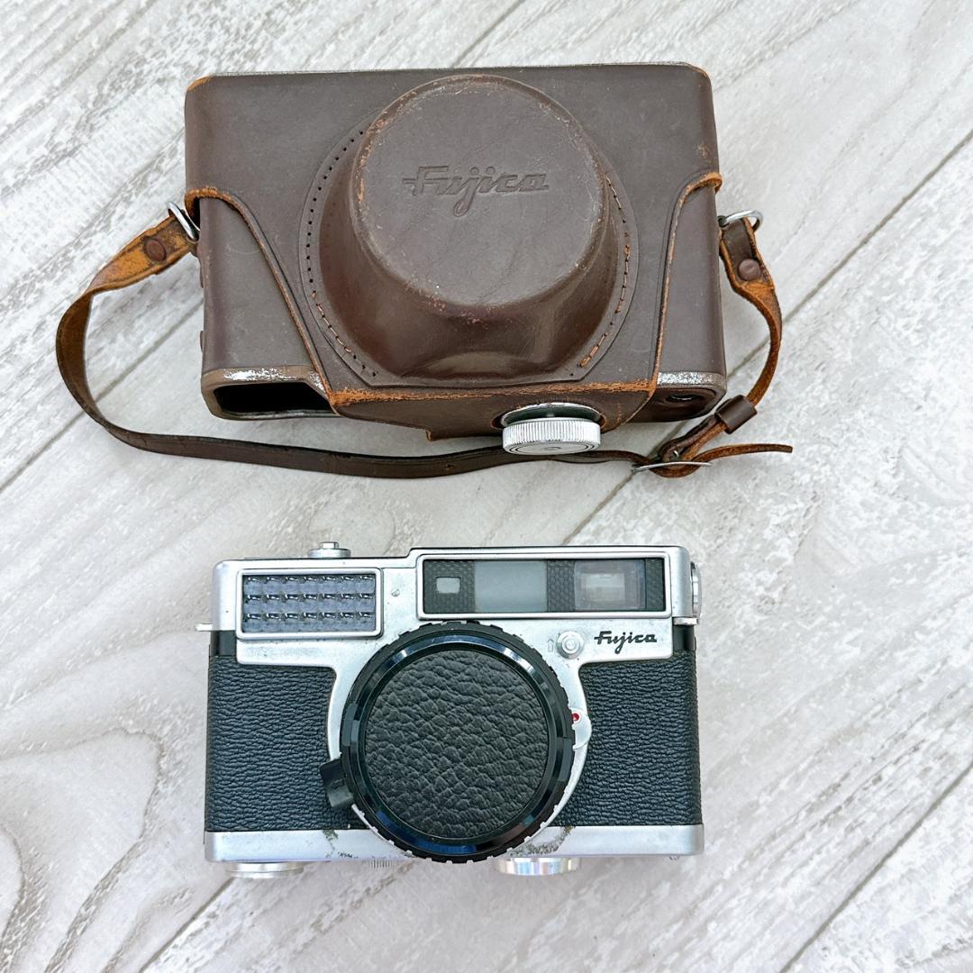 【現状品】フジカ Fujica 35-SE フィルムカメラ★ケース・キャップ付