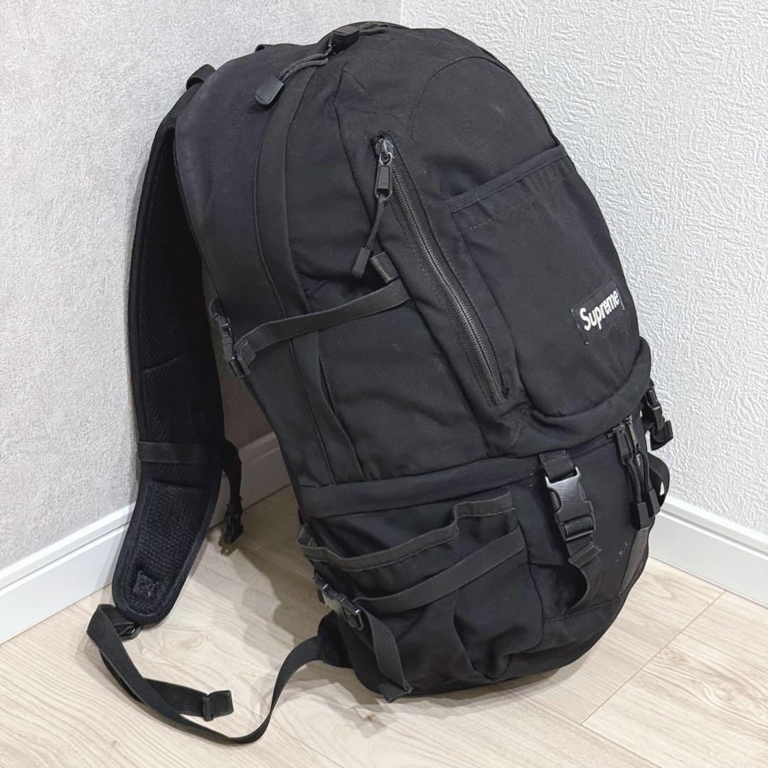 激レア★Supreme バックパック　2010ss　大容量　黒　旅行　リュック