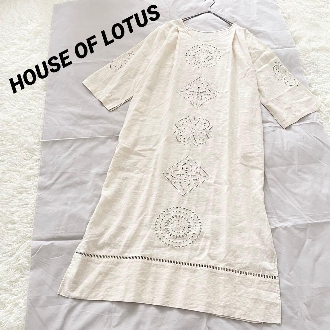 HOUSE OF LOTUS モザイクエンブロイダリーワンピース