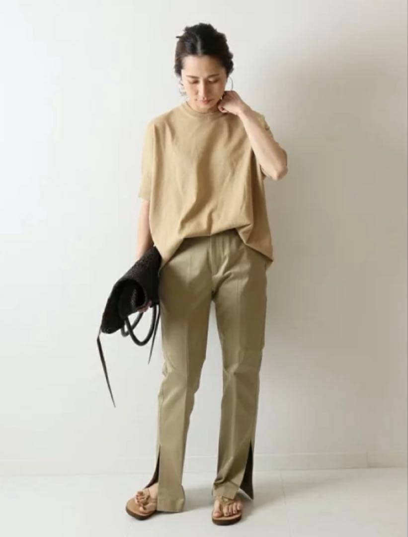 framework チノセンタープレス　チノパン　日本製