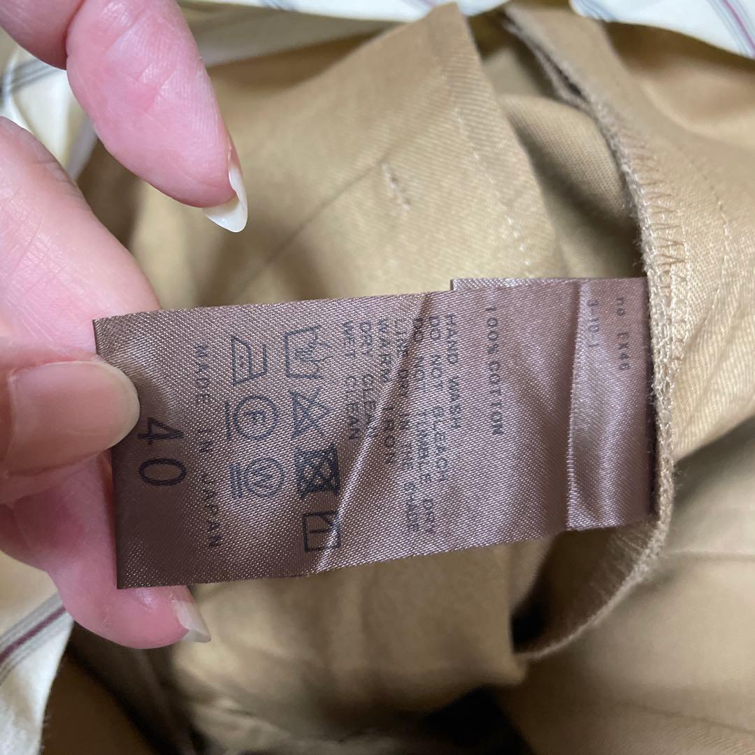 framework チノセンタープレス　チノパン　日本製