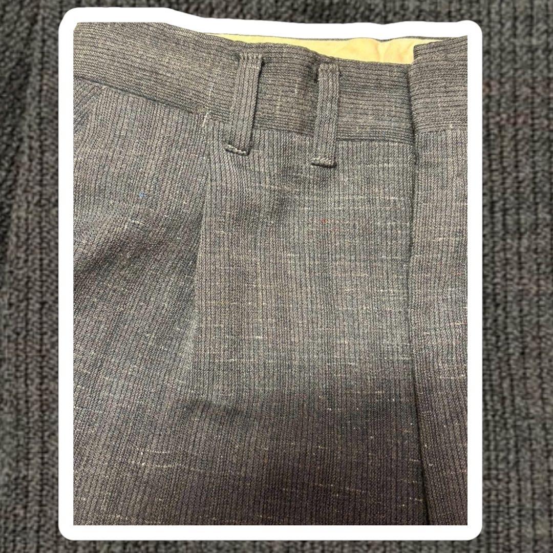 れ*様 50s vintage ギャバジン　スラックス　カスリ　レーヨン　ウー