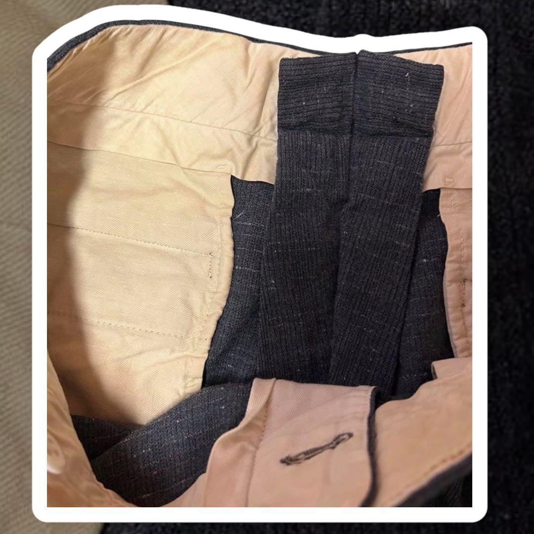 れ*様 50s vintage ギャバジン　スラックス　カスリ　レーヨン　ウー