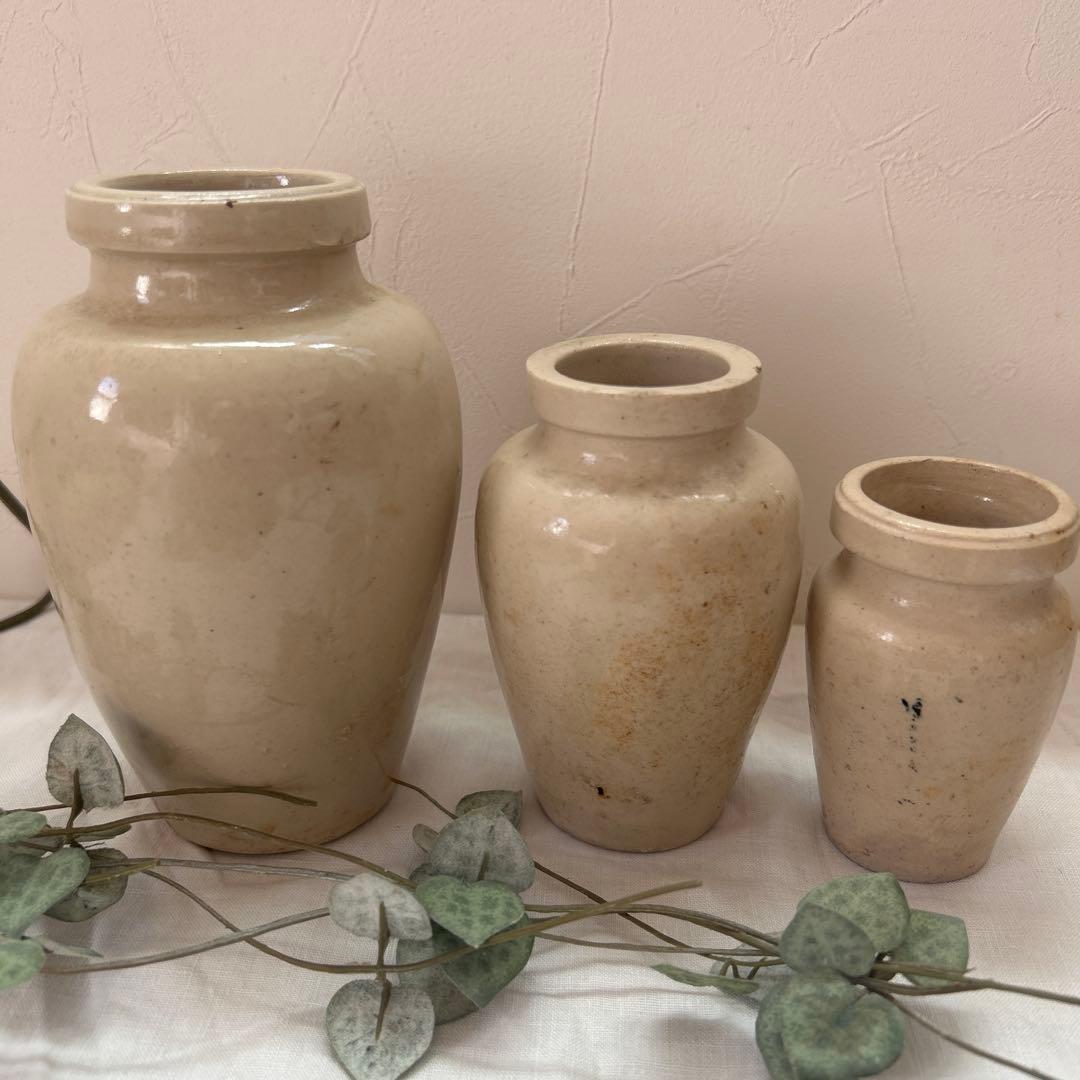 アンティーク　Virol瓶　大中小3個セット