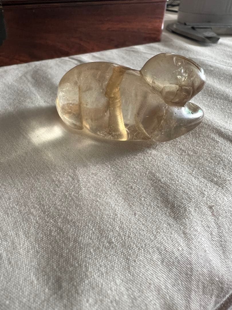 水晶　置物 人物？