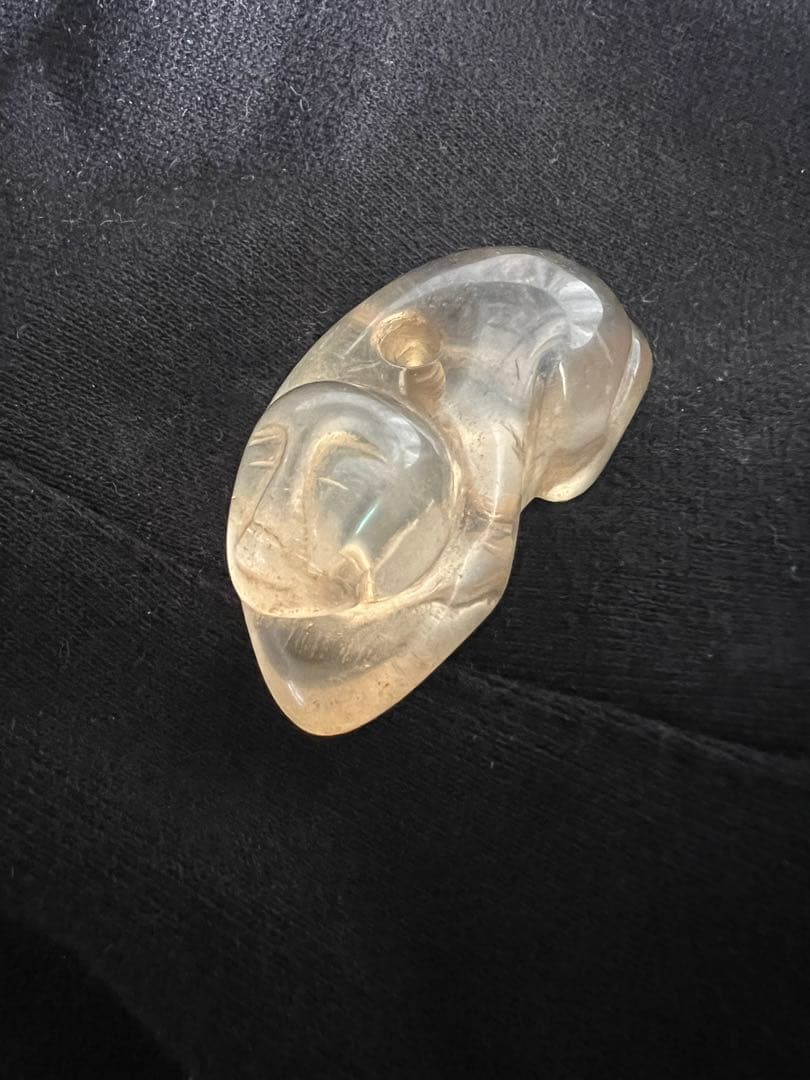 水晶　置物 人物？