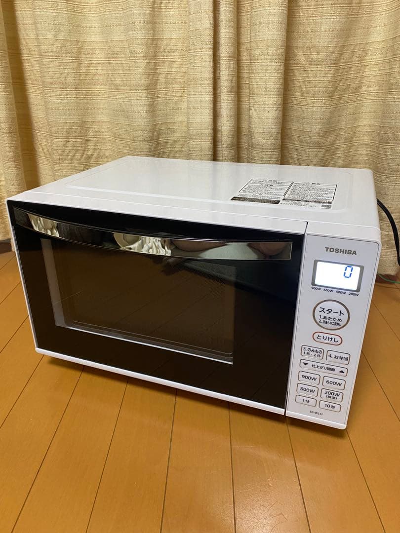 極美品TOSHIBA 電子レンジ ER-WS17 2022年製 東芝 取説付き