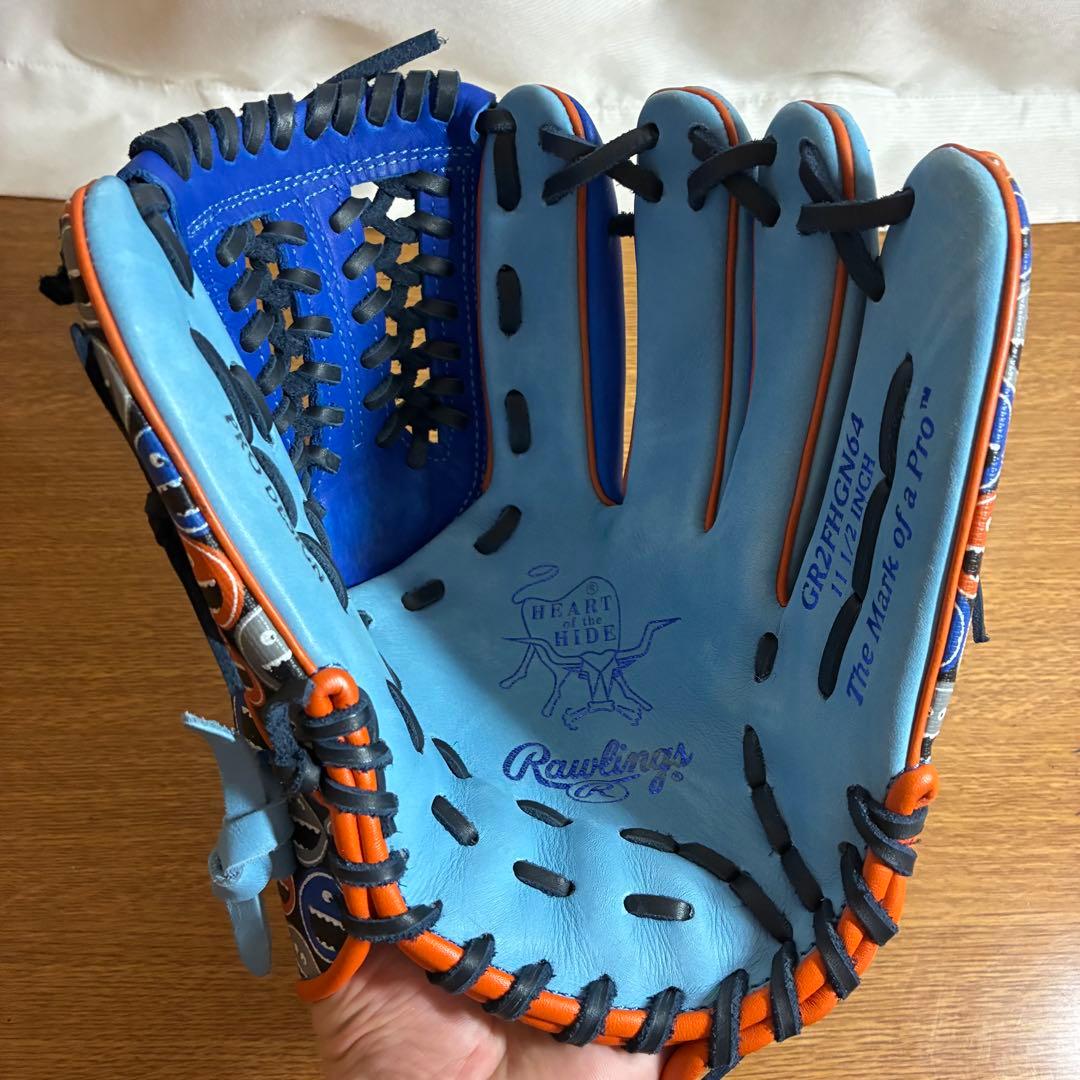 ローリングス HOH 一般軟式 グローブ グラブ 内野用 スマイル柄 美品