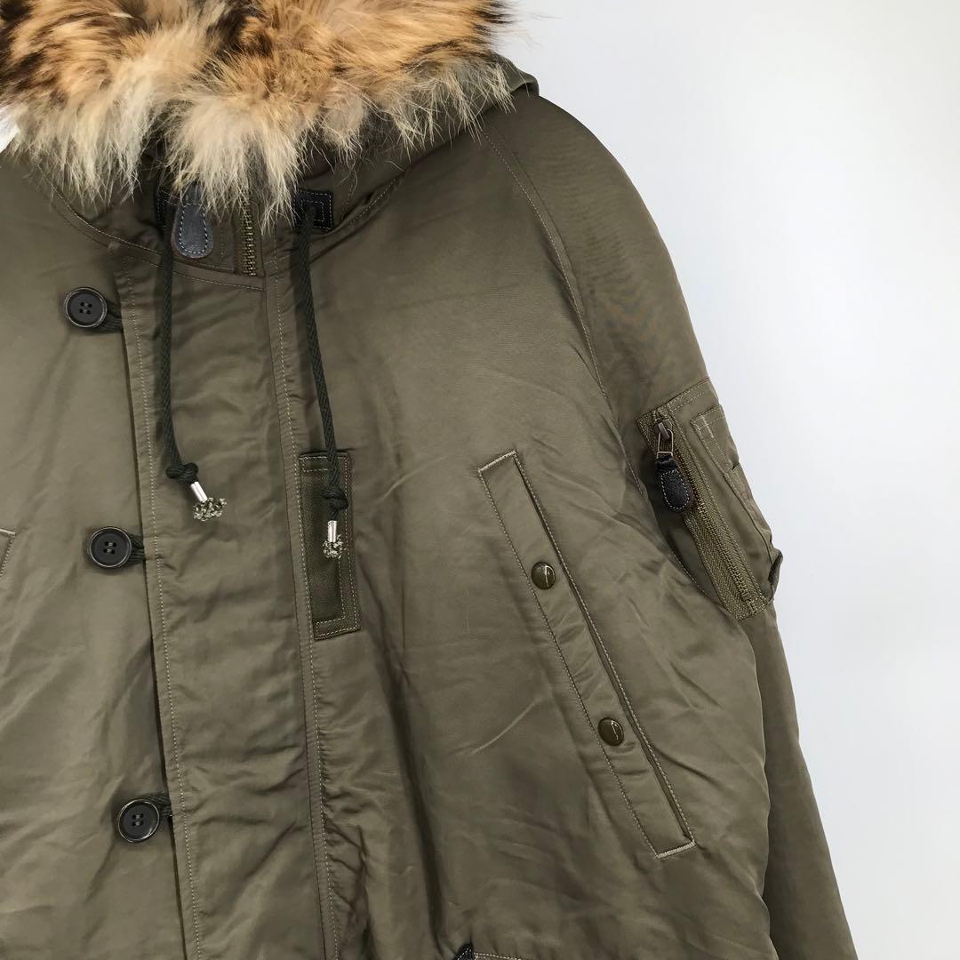 スカルフライト　N-3B　40　カーキ　コヨーテ　ムートン