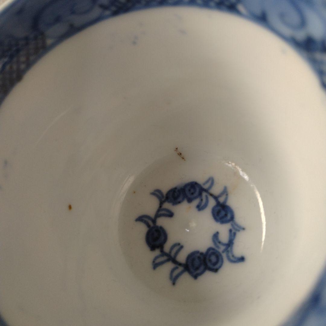 古伊万里染付麒麟文煎茶碗蕎麦猪口五客