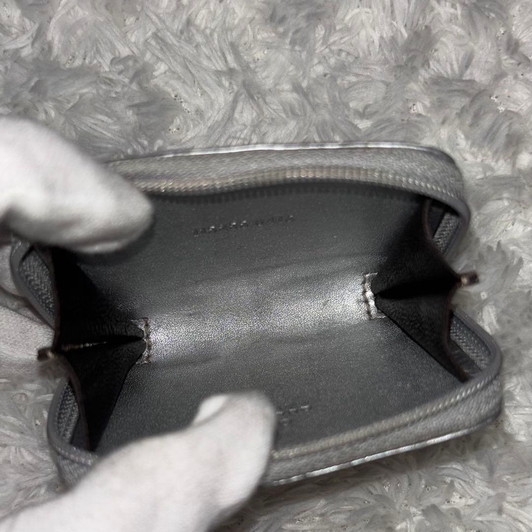 美品 GUCCI グッチ ケース 小銭入れGGシマ シルバー
