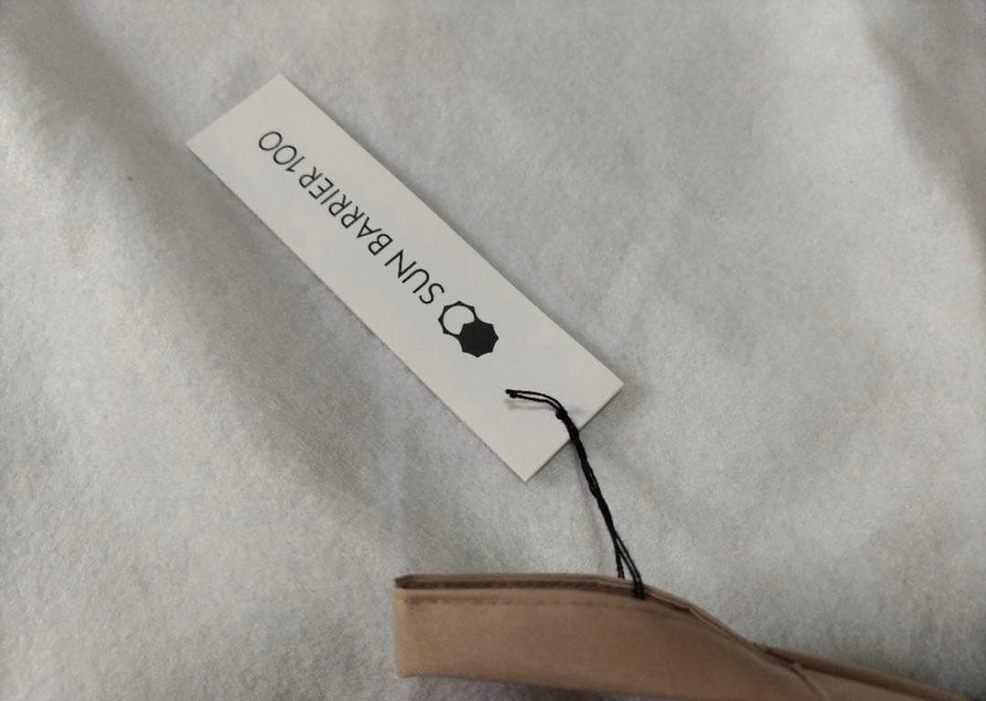 サンバリア　日傘　２段折 / コンビ　ピンク　ベージュ黒　新品