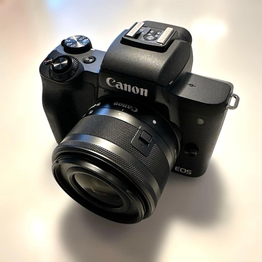 CanonキヤノンEOS KissM2ミラーレス一眼ブラック ダブルズームキット