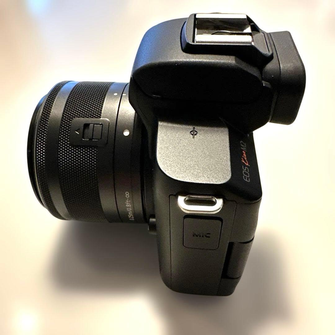 CanonキヤノンEOS KissM2ミラーレス一眼ブラック ダブルズームキット