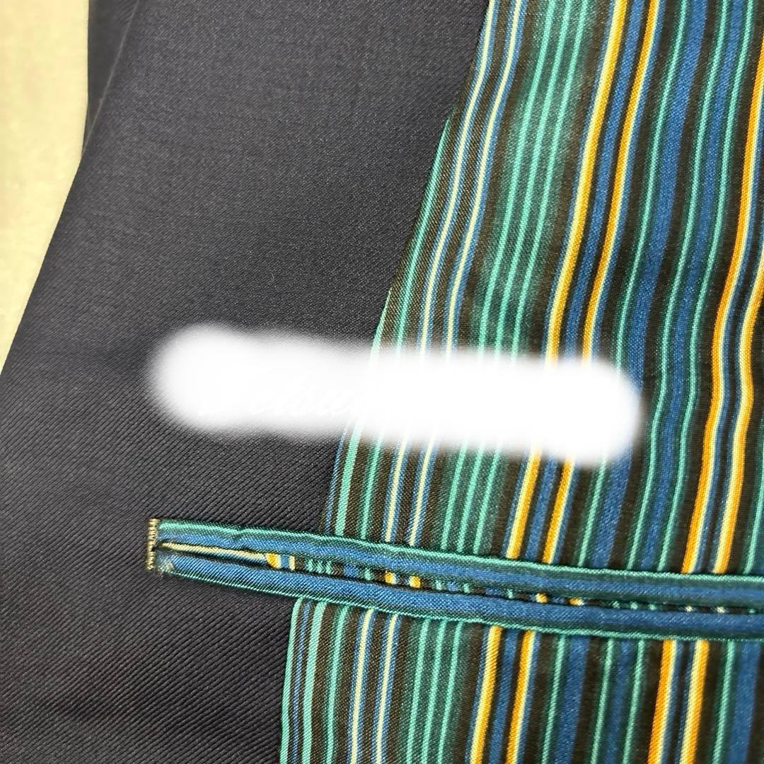 美品✨秋冬大きいサイズ 約BE5 最高級ゼニア生地 百貨店オーダー ネイビー無地