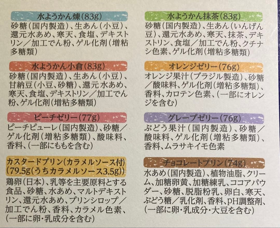 井村屋　マイギフト MG30 水ようかん　ゼリー　プリン詰め合わせ　5箱