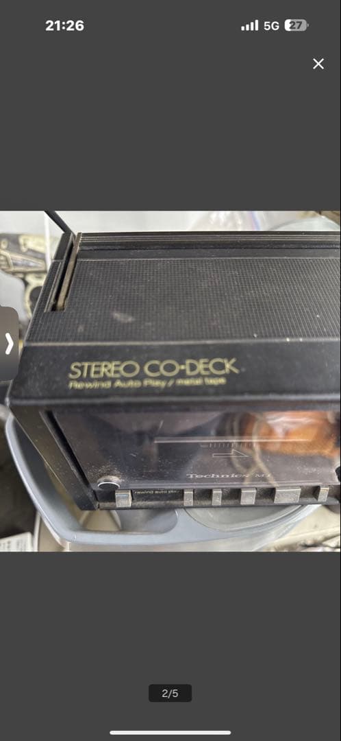 Technics カセットSTEREO CO-DECK RS-M1 ジャンク品
