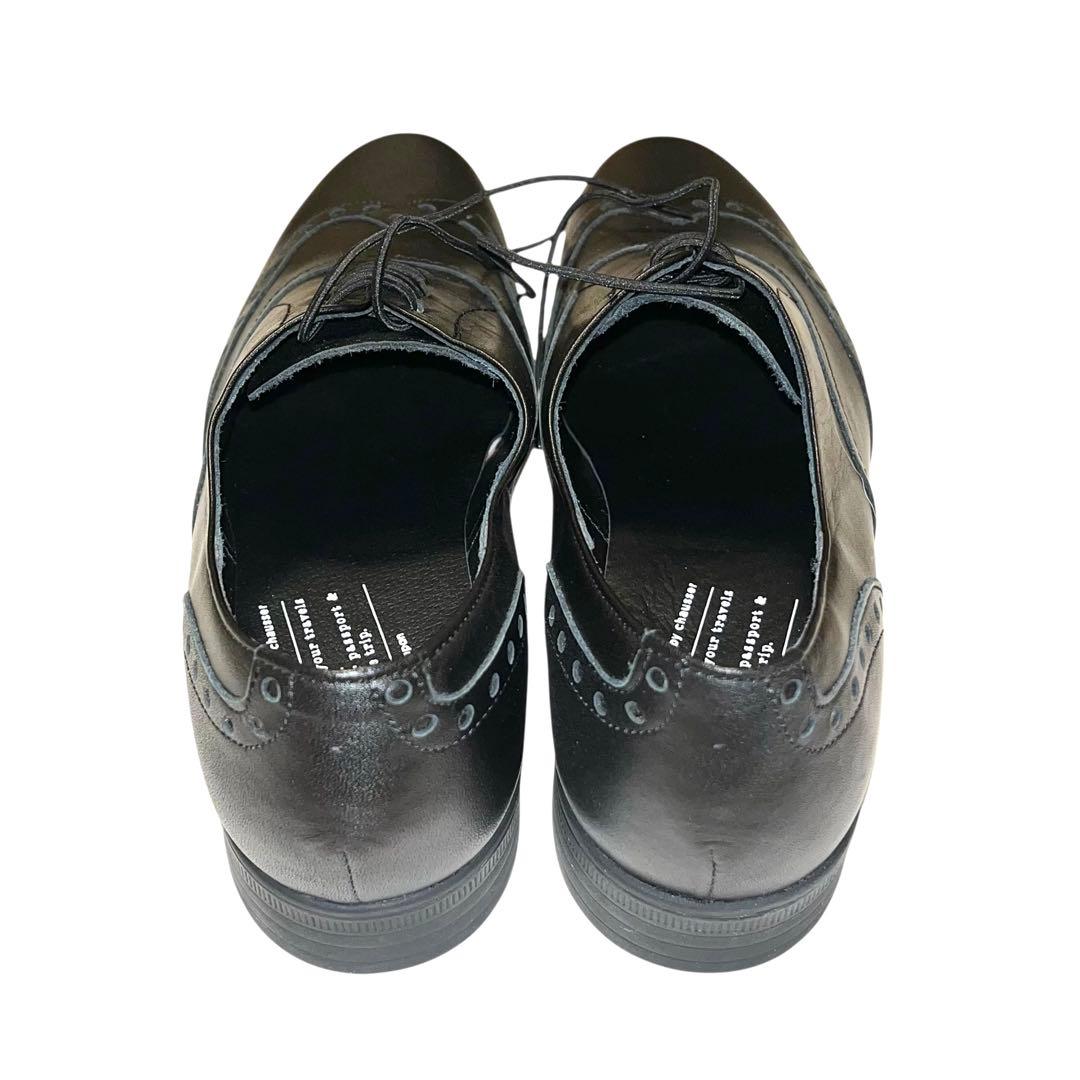 【新品同等品】◾️ショセ◾️トラベルシューズ◾️ウイングチップ◾️ビブラム◾️ブラック