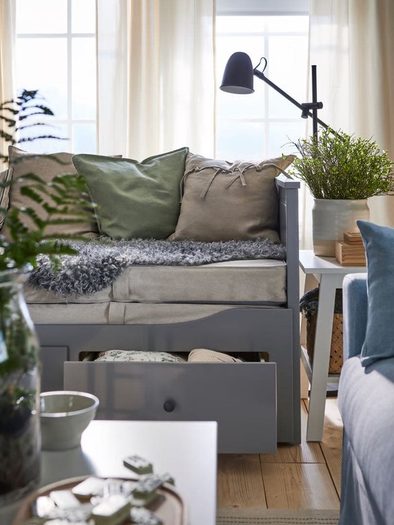 【美品】IKEA HEMNES ベッドフレーム+マットレス※引取は名古屋市中区