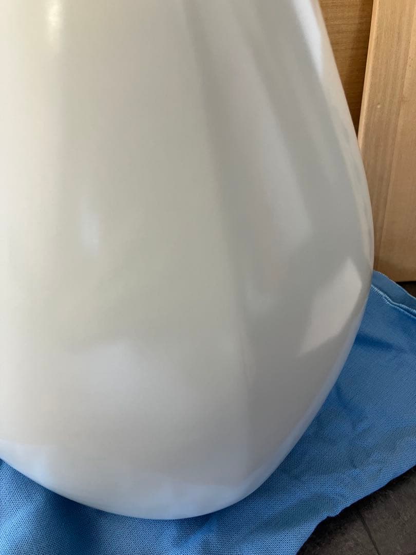 ボチャ様　人間国宝前田昭博作】壺　白瓷 白磁　花瓶　花入　陶芸　年代物　やなせ窯