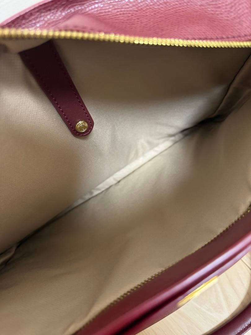 【美品】TUMI エブリデイトート　トートバッグ　ワインレッド