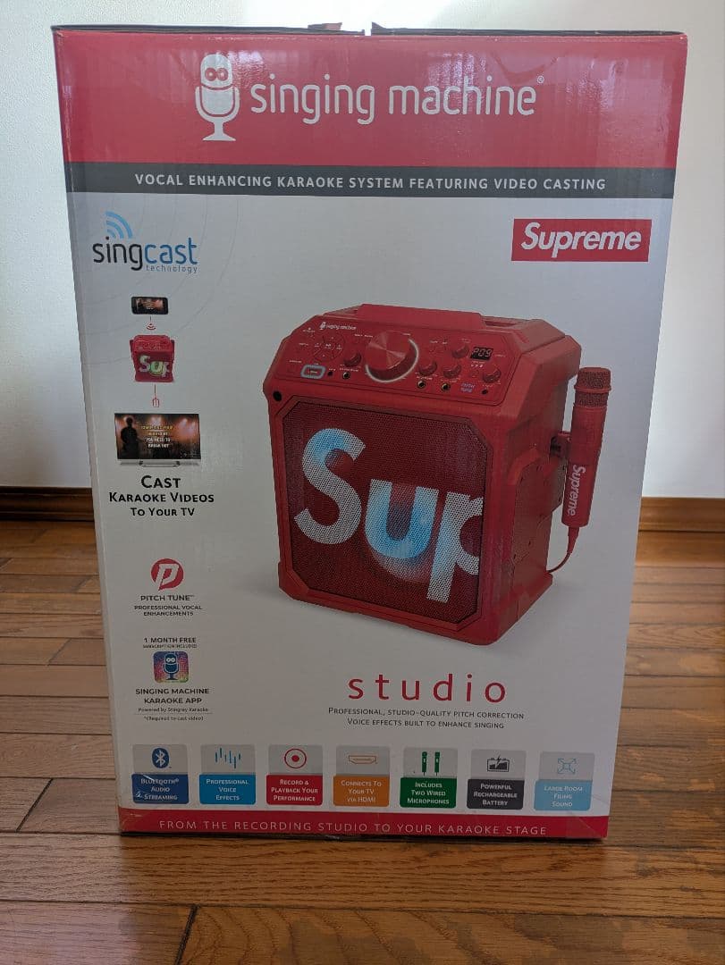 supreme スピーカー　カラオケマシーン　箱あり