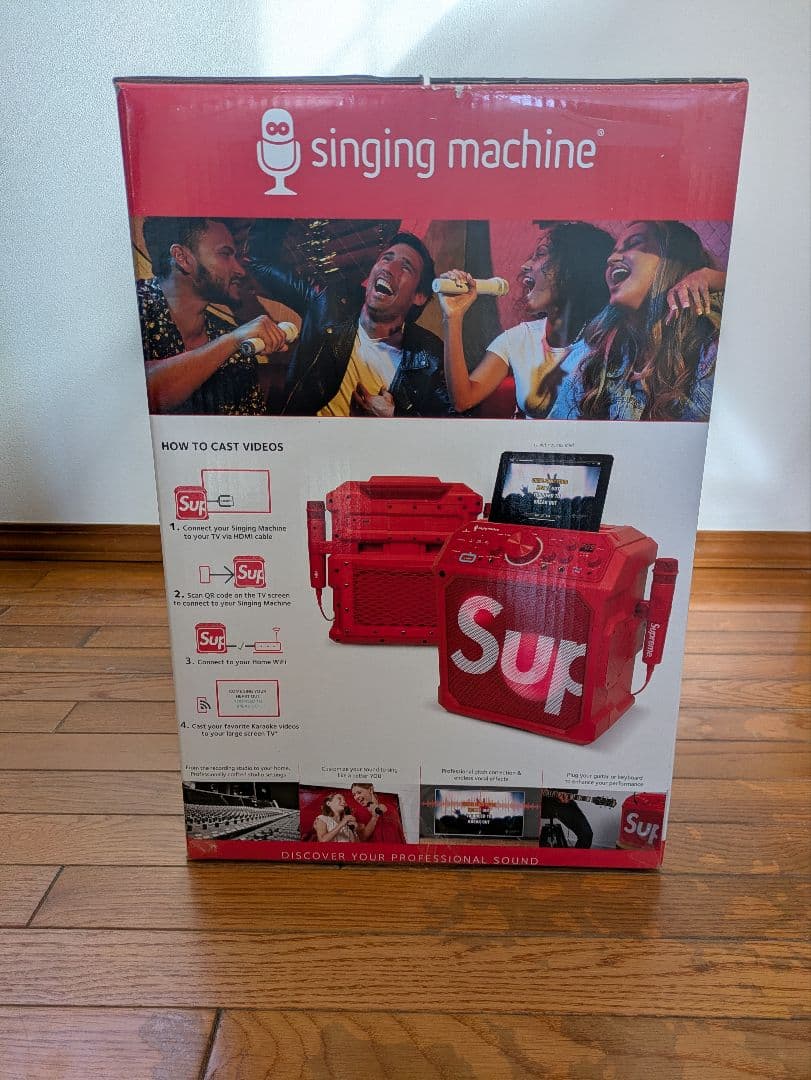 supreme スピーカー　カラオケマシーン　箱あり