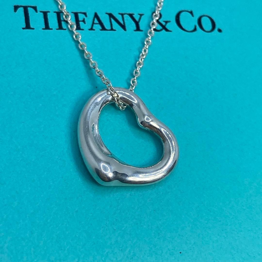 極美品✨ ティファニー ネックレス オープンハート ハート AG925